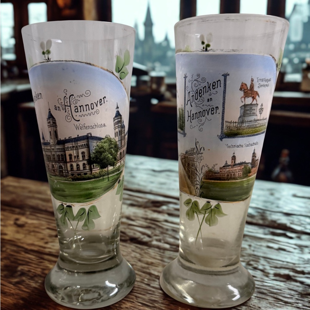 Vintage Hannover Souvenir Glasses